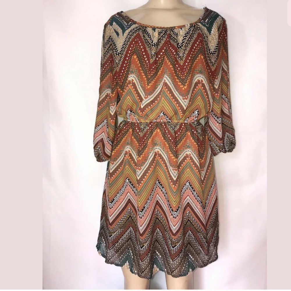 Bongo Women’s dress size large multicolor midi d